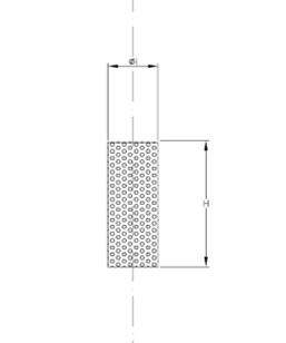 Model mesh cylindric